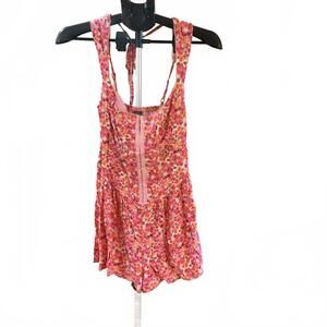 NWT Wild Fable Floral Pink Romper XS